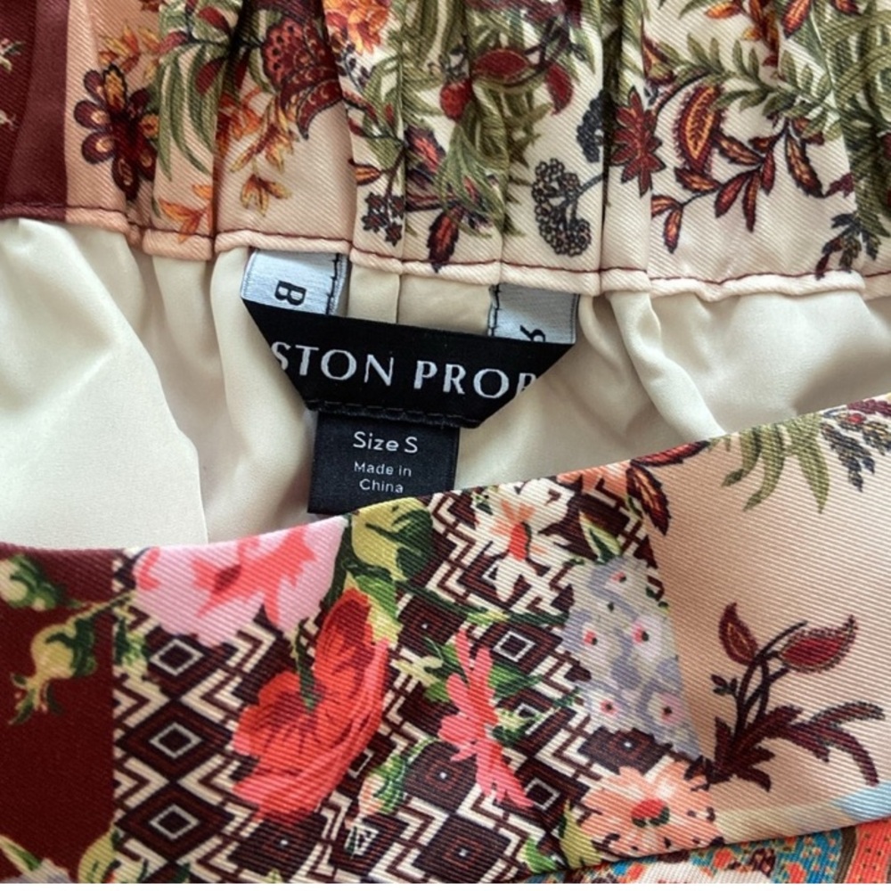 Sale! Floral Patchwork Print High Waist Palazzo Pants size S. NWT. Boston Proper - Picture 8 of 12
